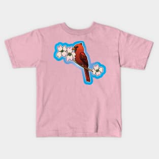 Cardinal and Dogwoods Kids T-Shirt